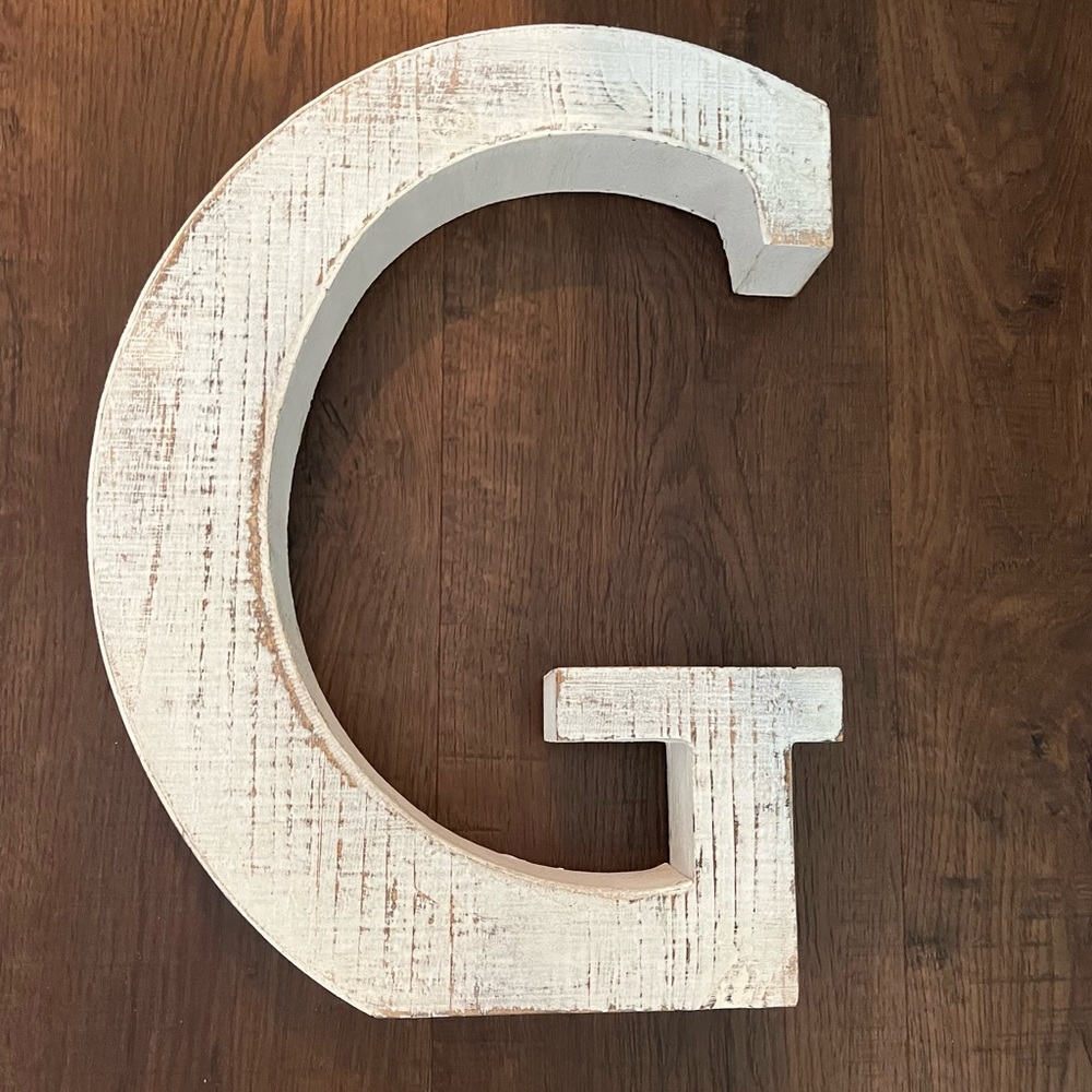 Wooden Letter G!
